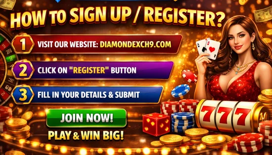 How do I sign up or register for DiamondExch9